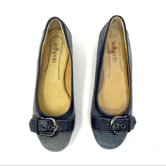 Softspots Presto flats in denim suede - Picture 4 of 10